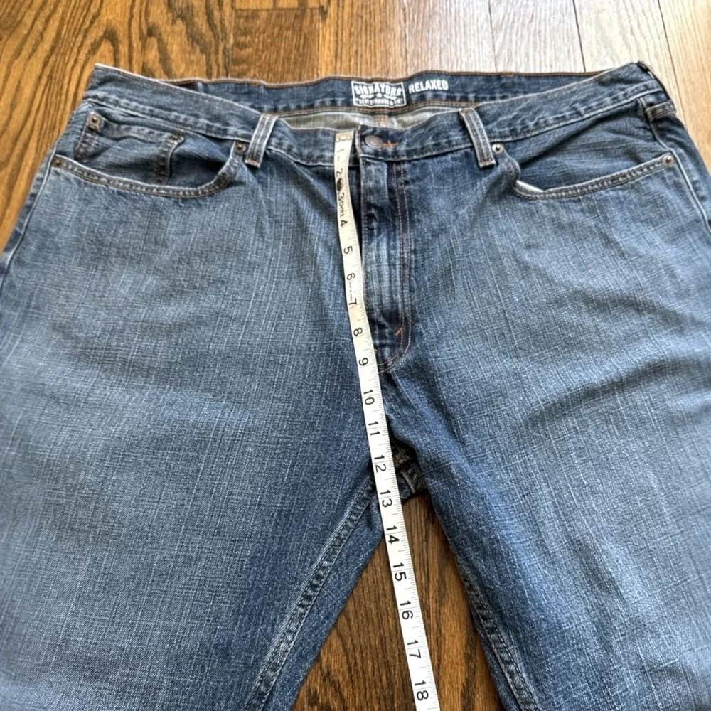 Signature Levi Strauss‎ Mens Relaxed Fit Jeans Blue Denim W42 L32